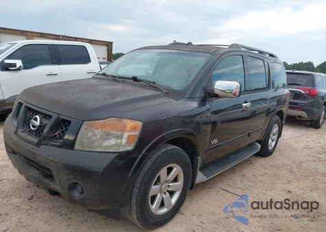 2008 Nissan Armada Se z USA, uszkodzony, nr VIN 5N1BA08DX8N626257